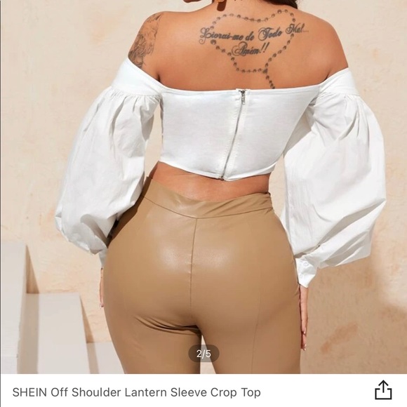 White cropped top - Picture 2 of 4